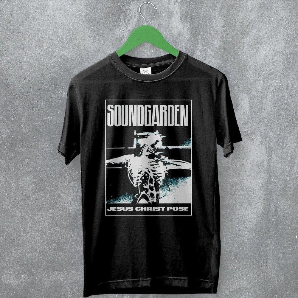Soundgarden Jesus Christ Pose 90S Grunge Rock Band Music Graphic T Shirt 165